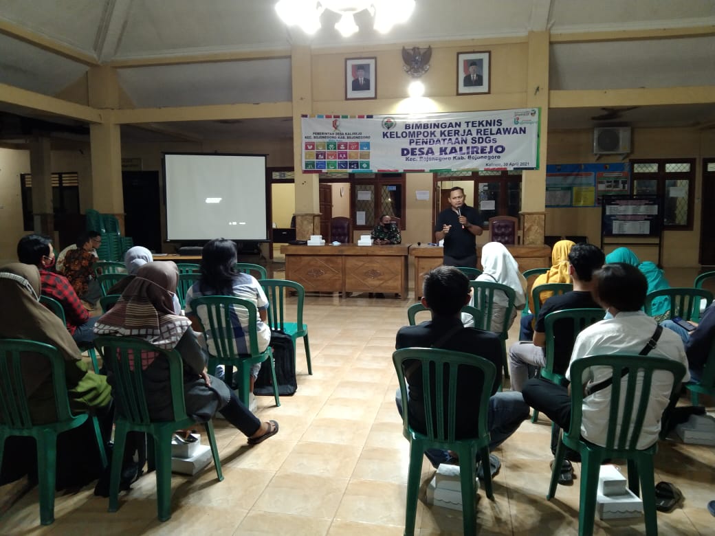 BIMTEK PENDATAAN SDGs DESA TAHUN 2021 DESA KALIREJO