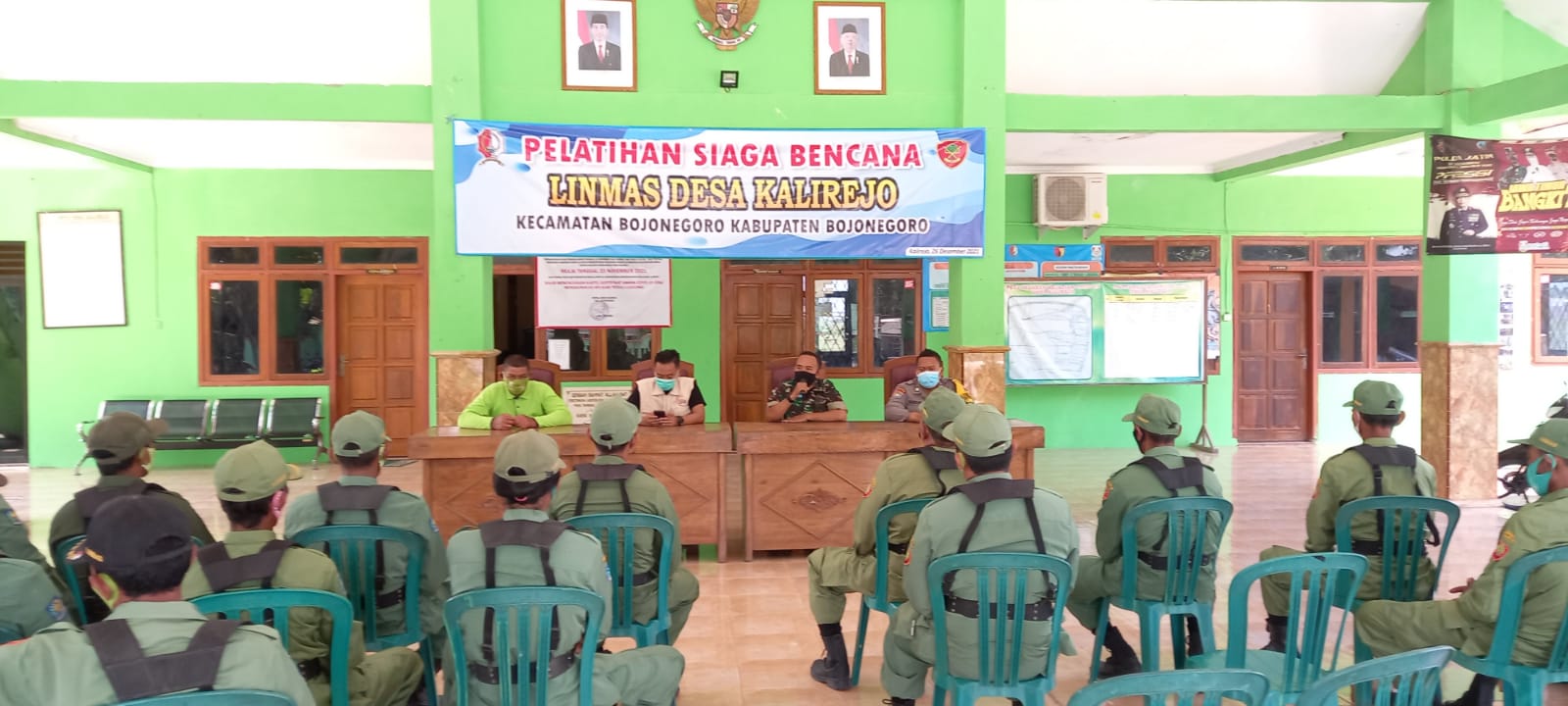 Pelatihan Siaga Bencana Linmas Desa Kalirejo